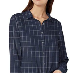 Women's twill front Tie Shirt